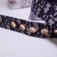 Replica Dior Diorquake 35MM Belt Oblique Blue Fake