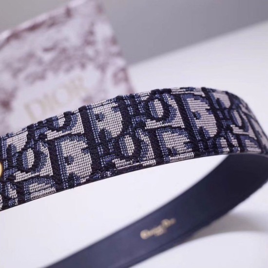 Replica Dior Diorquake 35MM Belt Oblique Blue Fake