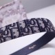 Replica Dior Diorquake 35MM Belt Oblique Blue Fake