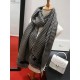 Replica Christian Dior Stole Wool Scarves Black/White Fake