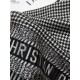 Replica Christian Dior Stole Wool Scarves Black/White Fake