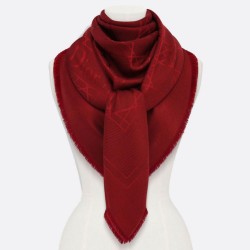 Replica Christian Dior Cannage Shawl 140 cm Bordeaux Fake