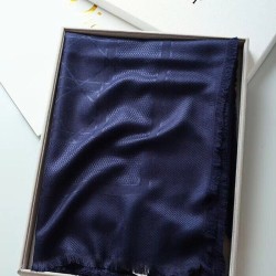 Replica Christian Dior Cannage Shawl 140cm Navy Blue Fake