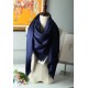 Replica Christian Dior Cannage Shawl 140cm Navy Blue Fake