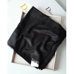 Replica Christian Dior Cannage Shawl 140cm Black Fake