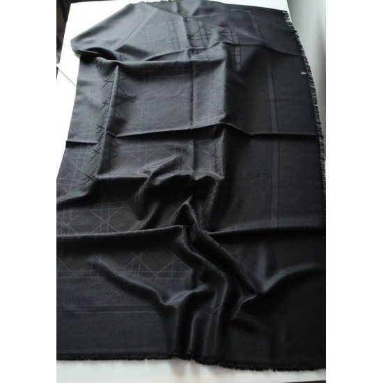 Replica Christian Dior Cannage Shawl 140cm Black Fake
