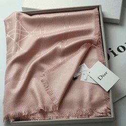 Replica Christian Dior Cannage Shawl 140cm Light Pink  Fake