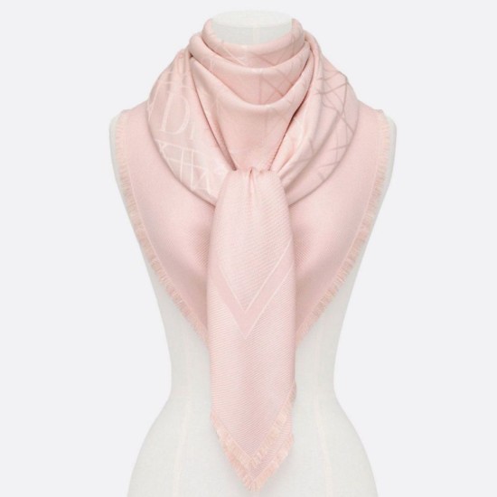 Replica Christian Dior Cannage Shawl 140cm Light Pink  Fake