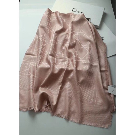Replica Christian Dior Cannage Shawl 140cm Light Pink  Fake