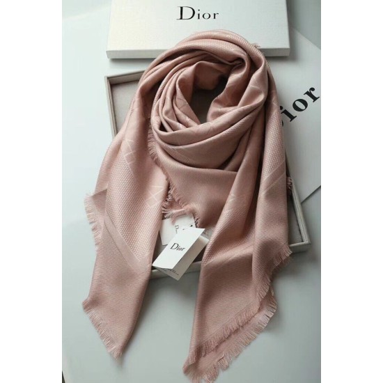 Replica Christian Dior Cannage Shawl 140cm Light Pink  Fake