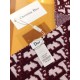 Replica Dior CD Oblique Stole Wool and Cashmere Bordeaux Fake