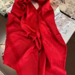 Replica Dior Oblique Shawl 140 CM Red Fake