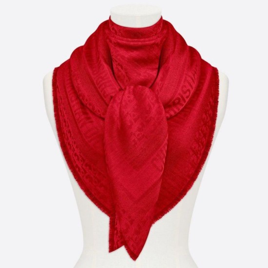 Replica Dior Oblique Shawl 140 CM Red Fake
