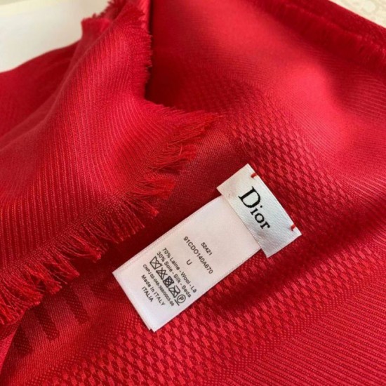 Replica Dior Oblique Shawl 140 CM Red Fake