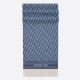 Replica Dior Oblique Scarf Blue Cashmere Fake