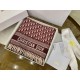 Replica Dior Oblique Scarf Cashmere Burgundy Fake
