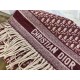 Replica Dior Oblique Scarf Cashmere Burgundy Fake
