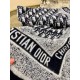 Replica Dior Oblique Blanket Wool and Angora Navy Blue Fake