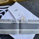 Replica Dior Toile de Jouy Sauvage Mitzah Scarf Silk Twill Grey Fake