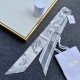 Replica Dior Toile de Jouy Sauvage Mitzah Scarf Silk Twill Grey Fake