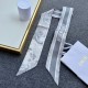 Replica Dior Toile de Jouy Sauvage Mitzah Scarf Silk Twill Grey Fake