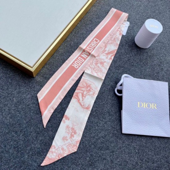 Replica Dior Toile de Jouy Sauvage Mitzah Scarf Silk Twill Pink Fake