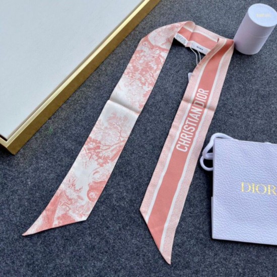 Replica Dior Toile de Jouy Sauvage Mitzah Scarf Silk Twill Pink Fake