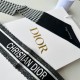 Replica Dior 30 Montaigne Mitzah Scarf Silk Twill Black/White  Fake