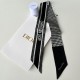 Replica Dior 30 Montaigne Mitzah Scarf Silk Twill Black/White  Fake
