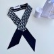 Replica Dior Oblique Mitzah Scarf Silk Twill Blue Fake