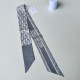 Replica Dior Oblique Mitzah Scarf Silk Twill Grey Fake