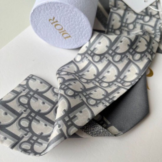 Replica Dior Oblique Mitzah Scarf Silk Twill Grey Fake