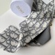 Replica Dior Oblique Mitzah Scarf Silk Twill Grey Fake