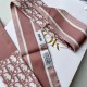 Replica Dior Oblique Mitzah Scarf Silk Twill Pink Fake
