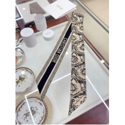 Replica Dior Toile de Jouy Soleil Mitzah Scarf Silk Twill Beige Fake