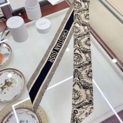 Replica Dior Toile de Jouy Soleil Mitzah Scarf Silk Twill Beige Fake
