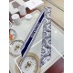 Replica Dior Toile de Jouy Soleil Mitzah Scarf Silk Twill Blue Fake