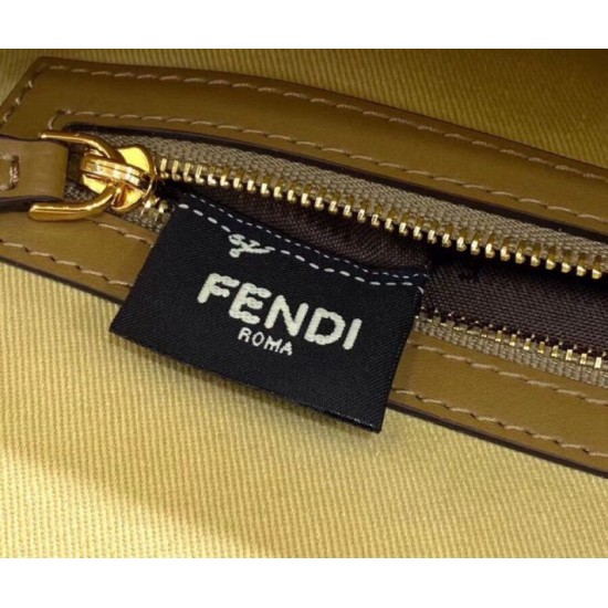 Replica Fendi Baguette Medium Bag Natural Straw Fake