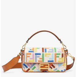 Replica Fendi Baguette Medium Bag Multicolour Canvas Fake