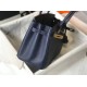 Replica Hermes Birkin 30cm Bag Clemence Dark Blue Fake
