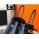 Replica Hermes Birkin 30cm Bag Clemence Dark Blue Fake