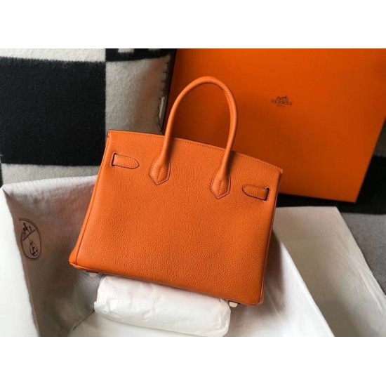Replica Hermes Birkin 25cm 30cm 35cm Bag Clemence Orange Replica Hermes Birkin 25cm 30cm 35cm Bag Clemence Orange