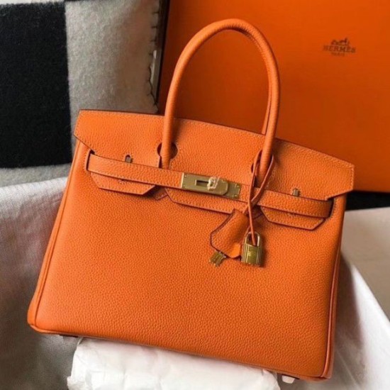 Replica Hermes Birkin 25cm 30cm 35cm Bag Clemence Orange Replica Hermes Birkin 25cm 30cm 35cm Bag Clemence Orange