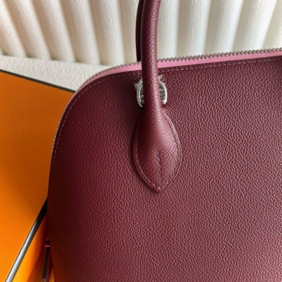 Replica Hermes Bolide 1923 25 Handmade Bag Rouge H Evercolor Fake