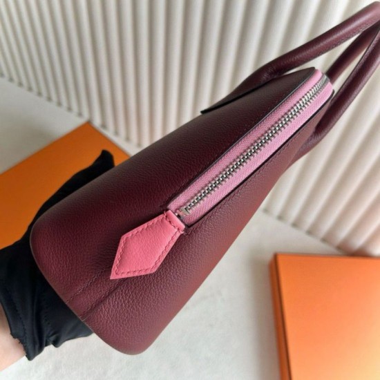 Replica Hermes Bolide 1923 25 Handmade Bag Rouge H Evercolor Fake