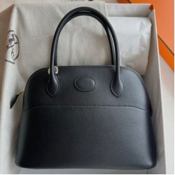 Replica Hermes Bolide 1923 27 Handmade Bag Black Fake