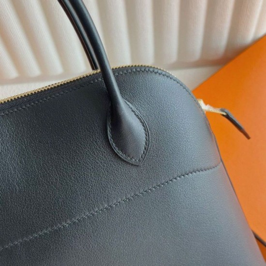 Replica Hermes Bolide 1923 27 Handmade Bag Black Fake