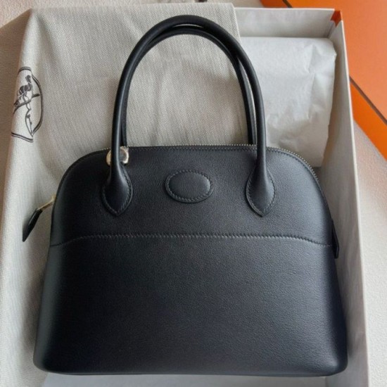 Replica Hermes Bolide 1923 27 Handmade Bag Black Fake