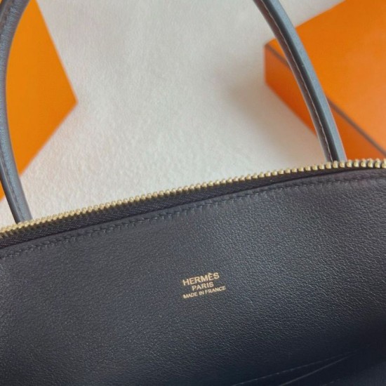 Replica Hermes Bolide 1923 27 Handmade Bag Black Fake