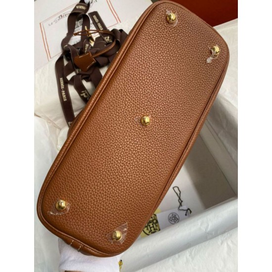Replica Hermes Bolide 1923 31 Handmade Bag Clemence Gold Fake